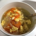 玉ねぎとにんじんたっぷり中華風スープ